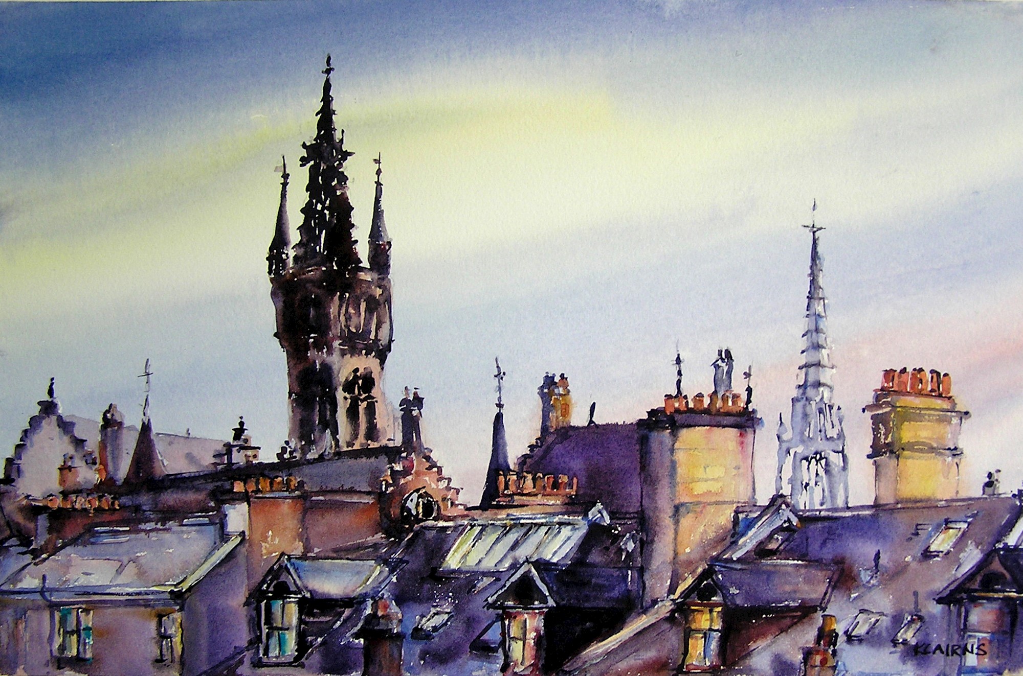 'Turrets and Towers, Glasgow University' by artist Karen Cairns